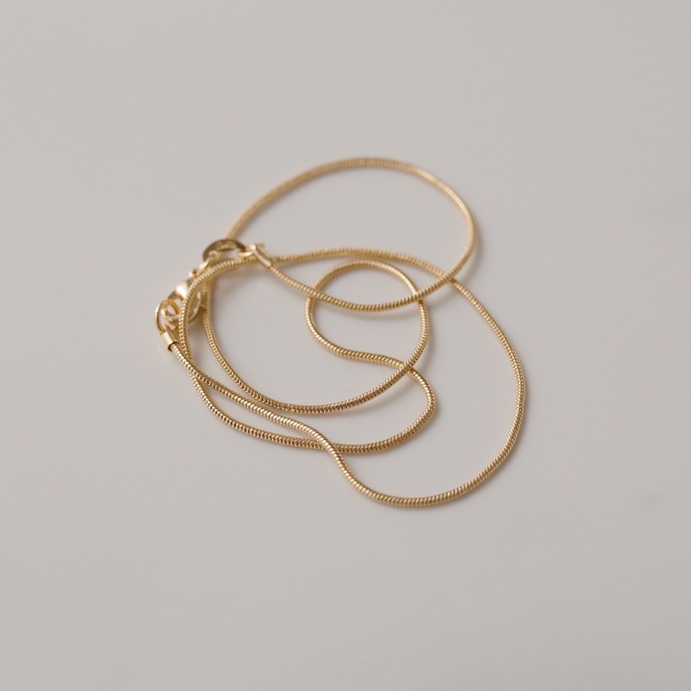 Thin Snake Chain | 18k Gold Filled - Picture 8 of 13